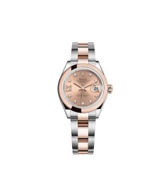 Fake Rolex Lady-Datejust Everose Rolesor combination of Oystersteel 18 ct gold M279161-0028