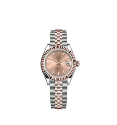 Replica Rolex Lady-Datejust Everose Rolesor Oystersteel 18 ct gold M279171-0023 Watch