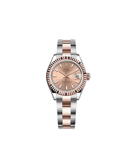 Copy Rolex Lady-Datejust Rolesor Oystersteel 18 ct Everose gold M279171-0024