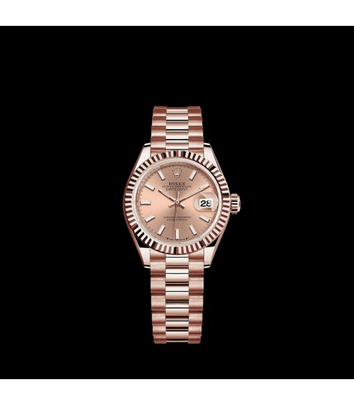 Copy Rolex Lady-Datejust 18 ct Everose gold - M279175-0025 Watch