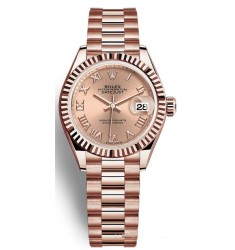Replica Rolex Lady-Datejust Watch 18 ct Everose gold - M279175-0027