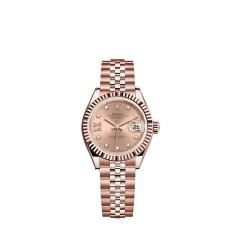 Replica Rolex Lady-Datejust Watch 18 ct Everose gold - M279175-0030