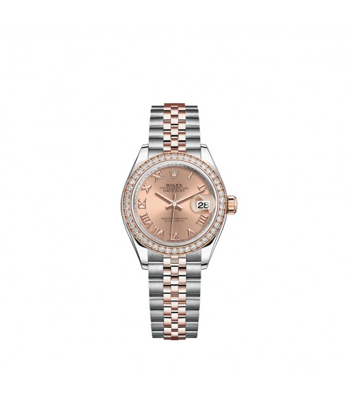 Replica Rolex Lady-Datejust Rolesor Oystersteel 18 ct Everose gold M279381RBR-0025