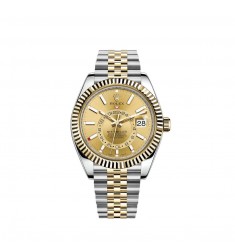 Copy Rolex Sky-Dweller Rolesor Oystersteel and 18 ct yellow gold M326933-0004