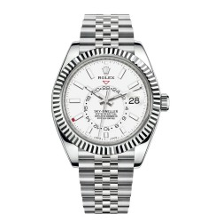 Fake Rolex Sky-Dweller Rolesor Oystersteel 18 ct white gold M326934-0002