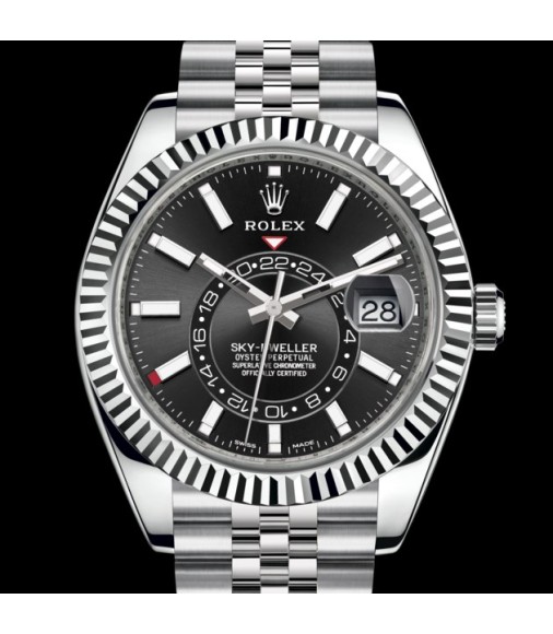 Replica Rolex Sky-Dweller Combination of Oystersteel and 18 ct white gold M326934-0006