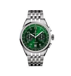 Breitling Premier B01 Chronograph 42mm Mens Watch Green Stainless Steel AB0145371L1A1