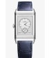 Fake Jaeger-LeCoultre Reverso Classic Duoface Large Silver Dial Stainless Steel Watch 389848J