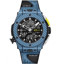 Replica Hublot Big Bang Unico Automatic 45mm Ceramic Black Dial Rubber Strap Watch 416.YE.1120.VR