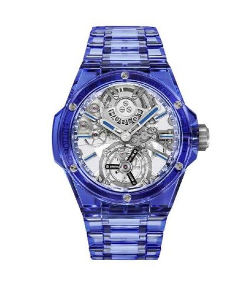 Hublot Big Bang Integrated Tourbillon Full Blue Sapphire 43mm 455.JL.0120.JL