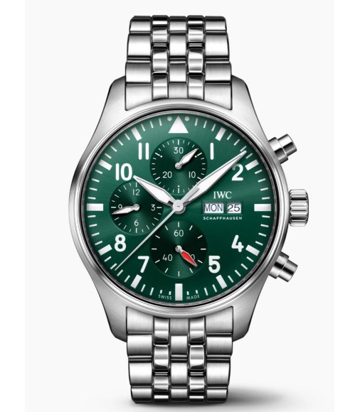 Fake IWC Pilot's Watch Mark XVIII Automatic 41mm Stainless Steel Black Dial Bracelet Watch IW378006
