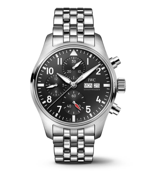 Replica IWC Pilot's Watch Mark XVIII Automatic 41mm Stainless Steel Black Dial Bracelet Watch IW388113