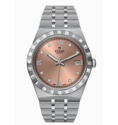 Tudor Royal 38mm Steel Case Diamond-Set Salmon Dial M28500-0009