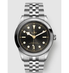 Fake Tudor Black Bay 79680 Black Dial Steel Bracelet Watch
