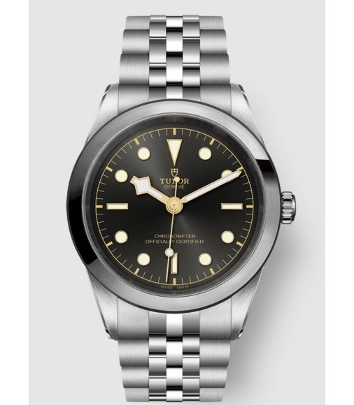 Fake Tudor Black Bay 79680 Black Dial Steel Bracelet Watch