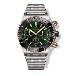 BREITLING Super Chronomat B01 Mechanical Chronograph 44mm Green dial UB0136251L1U1 Replica