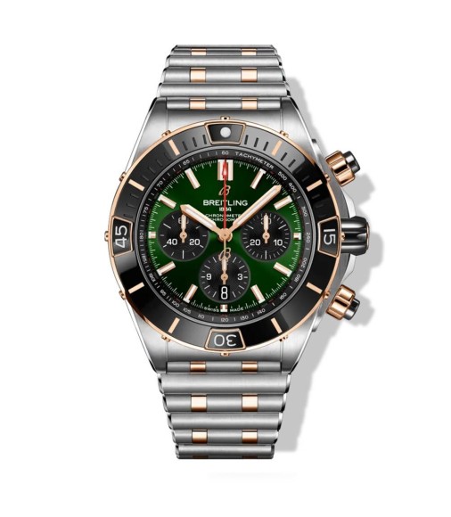 BREITLING Super Chronomat B01 Mechanical Chronograph 44mm Green dial UB0136251L1U1 Replica