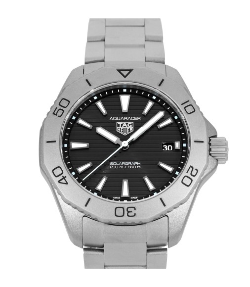 Fake TAG Heuer Aquaracer Automatic 41mm Stainless Steel Black Dial Bracelet Watch WBP1180.BF0000