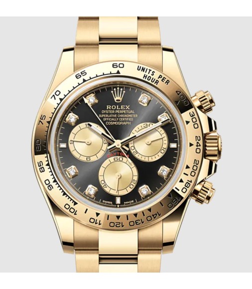 Fake Rolex Cosmograph Daytona 116508 Stainless Steel Black Dial Oyster Bracelet Watch