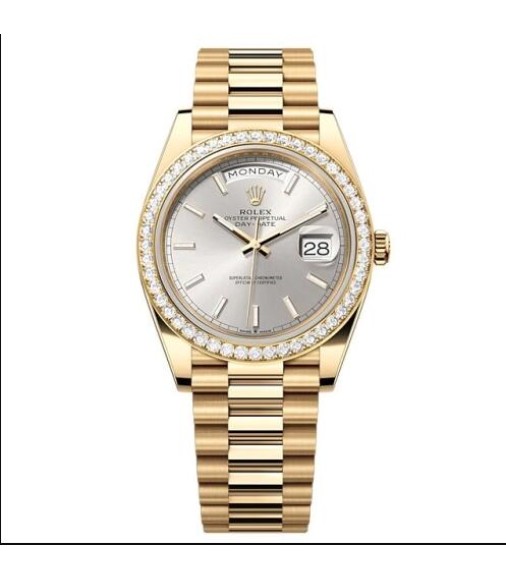 Rolex Day-Date 40 watch: 18 kt yellow gold m228348rbr-0042 Replica