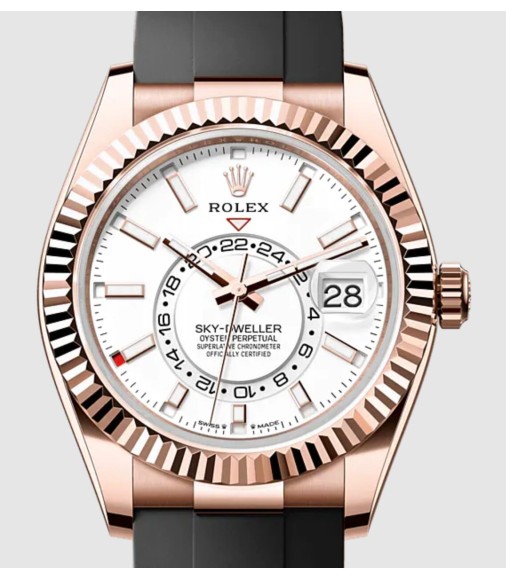 Replica Rolex Sky-Dweller 326239 Stainless Steel Meteorite Dial Bracelet Watch