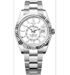 Fake Rolex Sky-Dweller 326934 Stainless Steel Meteorite Dial Bracelet Watch