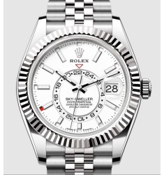 Fake Rolex Sky-Dweller 326934 Stainless Steel Meteorite Dial Bracelet Watch