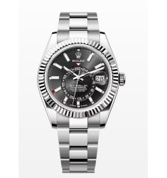Replica Rolex Sky-Dweller 326934 Stainless Steel Meteorite Dial Bracelet Watch