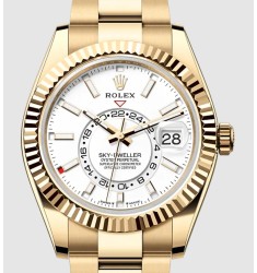 Fake Rolex Sky-Dweller 326938 Stainless Steel Meteorite Dial Bracelet Watch m336938-0002