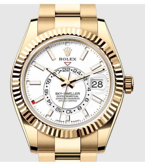 Fake Rolex Sky-Dweller 326938 Stainless Steel Meteorite Dial Bracelet Watch m336938-0002