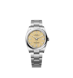 Rolex 126000-0012 Oyster Perpetual 36 Stainless Steel Beige Dial