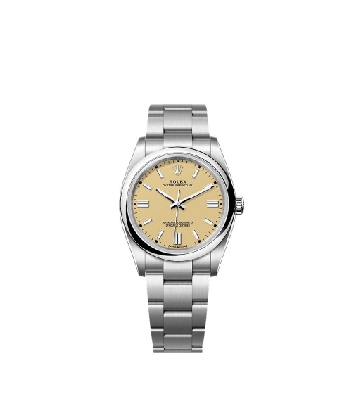 Rolex 126000-0012 Oyster Perpetual 36 Stainless Steel Beige Dial