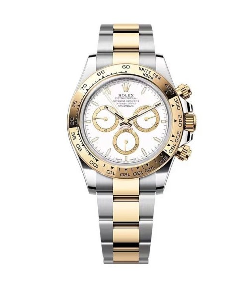 Rolex 126503-0001 Cosmograph Daytona Stainless Steel Yellow Gold White Oyster
