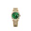 Rolex 128398TBR-0035 Day-Date 36 Yellow Gold Baguette Bright Green President