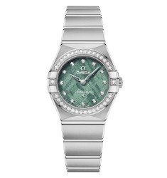 Omega 131.15.25.60.99.001 : Constellation Manhattan 25 Quartz Stainless Steel - Diamond / Green Meteorite