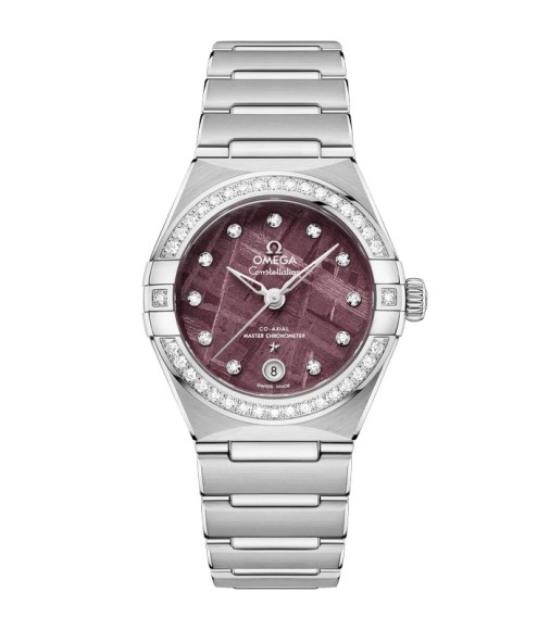 Omega 131.15.29.20.99.001 : Constellation Manhattan 29 Co-Axial Master Chronometer Stainless Steel - Diamond / Purple Meteorite