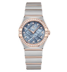 Omega 131.25.28.60.99.001 : Constellation Manhattan 28 Quartz Stainless Steel - Sedna Gold - Diamond / Ice Blue Meteorite Omega 131.25.28.60.99.001 : Constellation Manhattan 28 Quartz Stainless Steel - Sedna Gold - Diamond / Ice Blue Meteorite