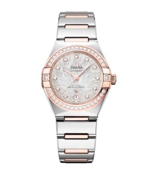 Omega 131.25.29.20.52.003 : Constellation Manhattan 29 Co-Axial Master Chronometer Stainless Steel - Sedna Gold - Diamond / Canopus Supernova / Bracelet