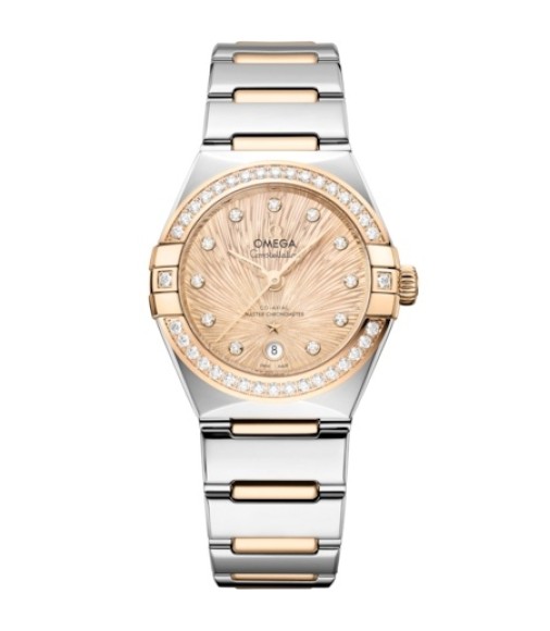 Omega 131.25.29.20.58.002 : Constellation Manhattan 29 Co-Axial Master Chronometer Stainless Steel - Moonshine Gold - Diamond / Champagne Supernova