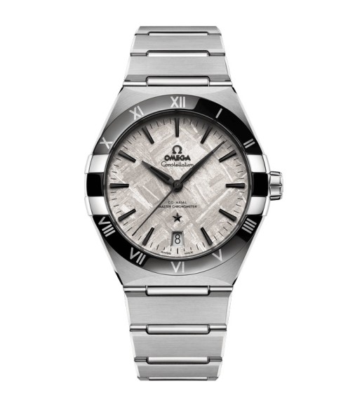 Omega 131.30.41.21.99.001 : Constellation Master Chronometer 41 Stainless Steel - Ceramic /  Silver Meteorite
