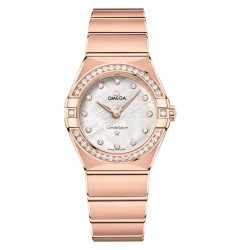 Omega 131.55.28.60.99.005 : Constellation Manhattan 28 Quartz Sedna Gold - Diamond / Silver Meteorite