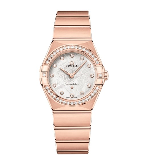 Omega 131.55.28.60.99.005 : Constellation Manhattan 28 Quartz Sedna Gold - Diamond / Silver Meteorite