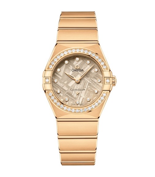 Omega 131.55.28.60.99.006 : Constellation Manhattan 28 Quartz Yellow Gold - Diamond / Flaxen Meteorite Omega 131.55.28.60.99.006 : Constellation Manhattan 28 Quartz Yellow Gold - Diamond / Flaxen Meteorite