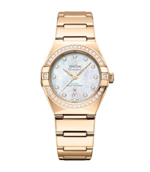 Omega 131.55.29.20.55.003 : Constellation Manhattan 29 Co-Axial Master Chronometer Moonshine Gold - Diamond / MOP Supernova Omega 131.55.29.20.55.003 : Constellation Manhattan 29 Co-Axial Master Chronometer Moonshine Gold - Diamond / MOP Supernova