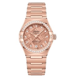 Omega 131.55.29.20.99.006 : Constellation Manhattan 29 Co-Axial Master Chronometer Sedna Gold - Diamond / Sedna Meteorite