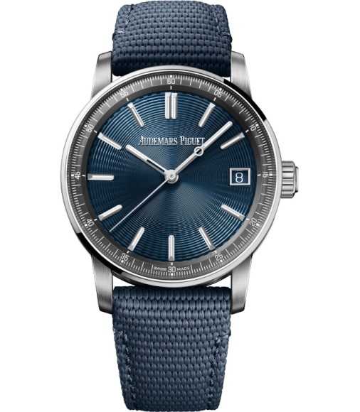 Audemars Piguet CODE 11.59 Automatic Stainless Steel Blue Fabric Watch 15210ST.OO.A348KB.01