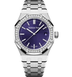 Audemars Piguet Royal Oak 15551BC.ZZ.1356BC.02 White Gold Diamond Purple Dial Replica