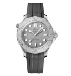 Omega 210.32.42.20.06.002 : Seamaster Diver 300M No-Date Master Co-Axial 42 Stainless Steel - Titanium / Grey / Rubber