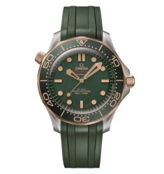 Omega 210.92.42.20.10.001 : Seamaster Diver 300M Master Co-Axial 42 Titanium - Bronze Gold / Green / Rubber