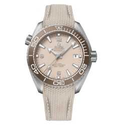 Omega 215.32.44.21.09.001 : Seamaster Planet Ocean 600M Co-Axial 43.5 Master Chronometer Stainless Steel / Beige / Rubber
